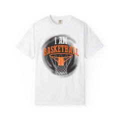 Basketball Hoop Graphic T-Shirt — "I Am Basketball" Sports Tee