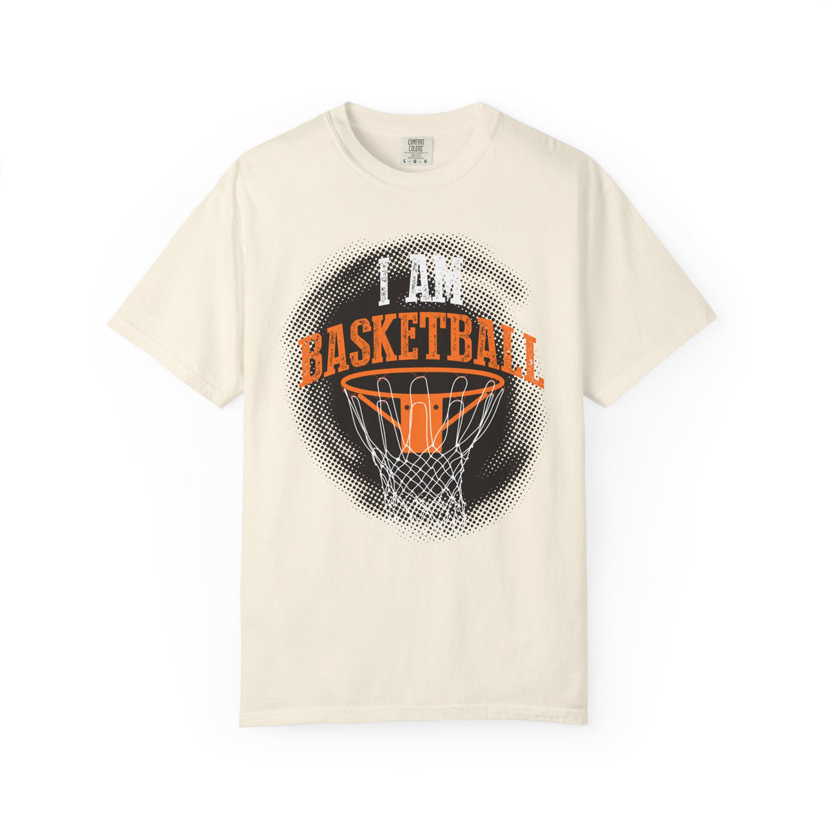 Basketball Hoop Graphic T-Shirt — "I Am Basketball" Sports Tee