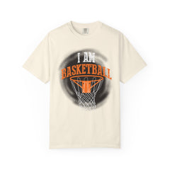 Basketball Hoop Graphic T-Shirt — "I Am Basketball" Sports Tee