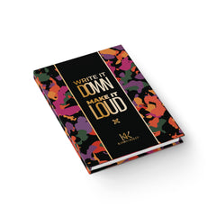 Write It Down Make It Loud — Ruled Journal (Bold Kamo Cover)