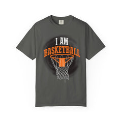 Basketball Hoop Graphic T-Shirt — "I Am Basketball" Sports Tee