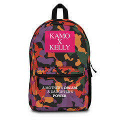 Kamo x Kelly Camo Backpack - "A Mother's Dream, A Daughter's Power"